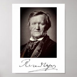 Porträtt av Richard Wagner Poster