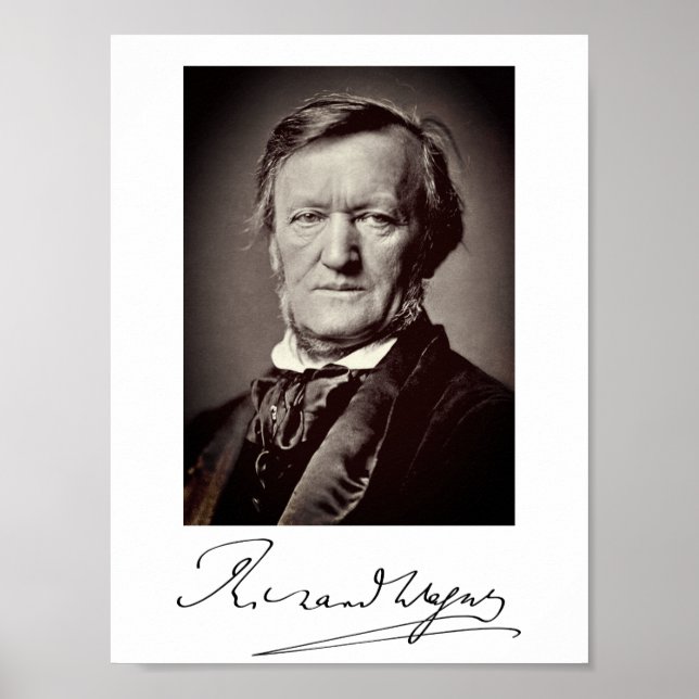 Porträtt av Richard Wagner Poster (Framsidan)