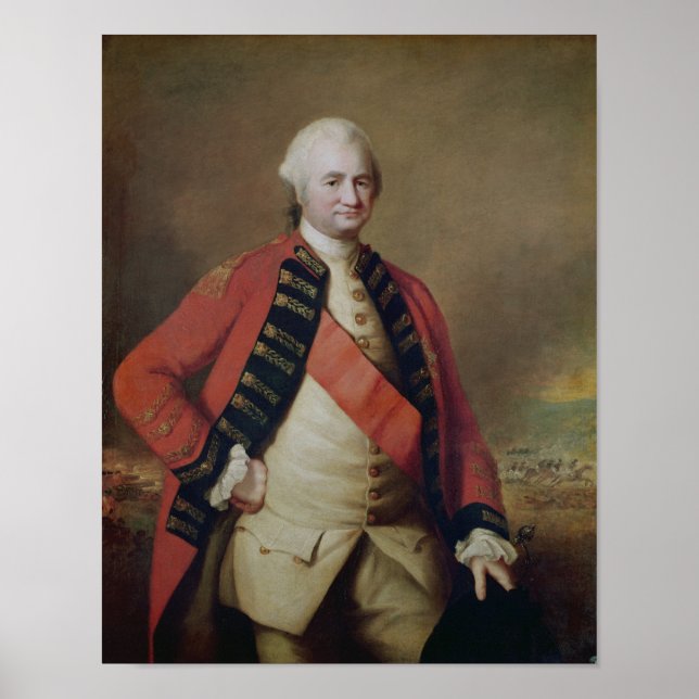 Porträtt av Robert Clive 1:a Baron Clive 1773 Poster (Framsidan)