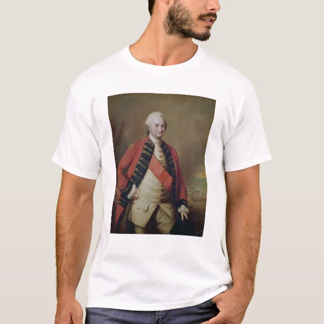 Porträtt av Robert Clive 1st Baron Clive, 1773 Tee Shirt (Framsida)