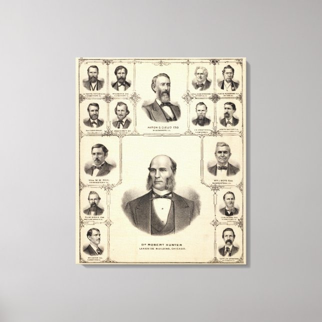 Porträtt av Robert Hunter, Aaron G Cloud Canvastryck (Framsida)