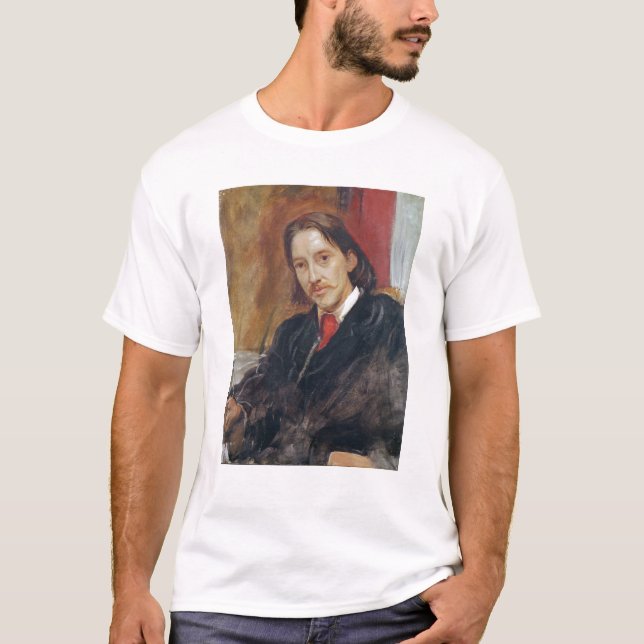 Porträtt av Robert Louis Stevenson 1886 T-shirt (Framsida)