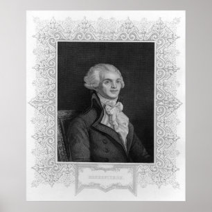 Porträtt av Robespierre Poster