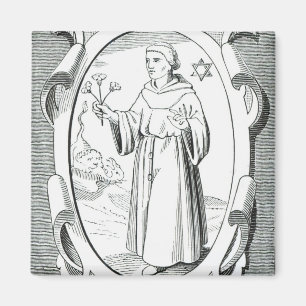 Porträtt av Roger bacon Magnet
