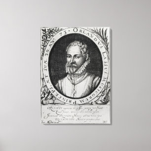 Porträtt av Roland de Lassus Canvastryck