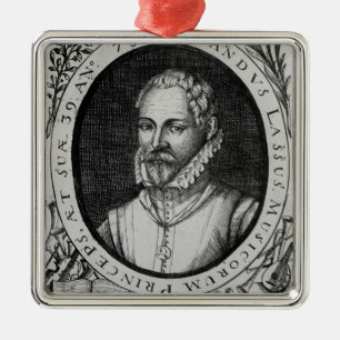 Porträtt av Roland de Lassus Julgransprydnad Metall
