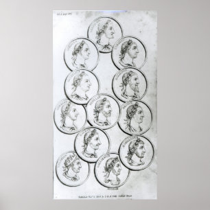 Porträtt av Roman Emperors Poster