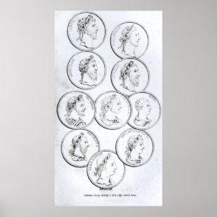 Porträtt av Roman Emperors Poster