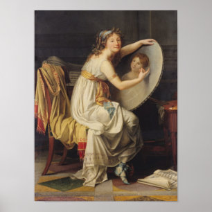 Porträtt av rosa Adelaide Ducreux Poster