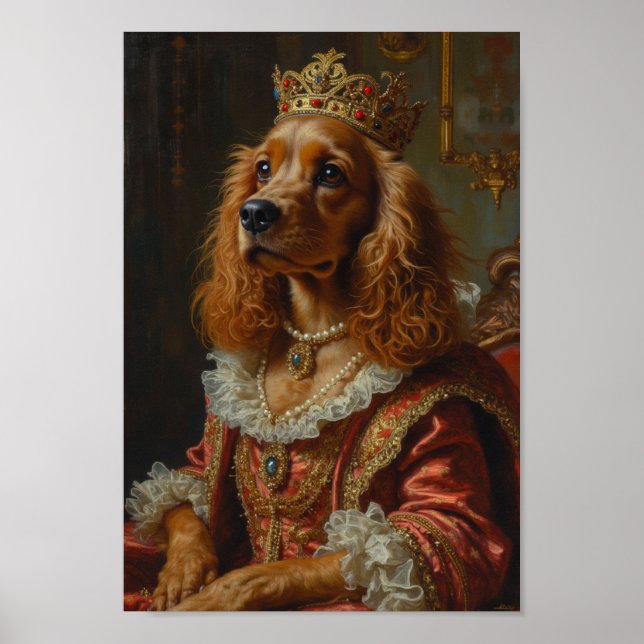 Porträtt av Royal Cocker Spaniel Poster (Framsidan)