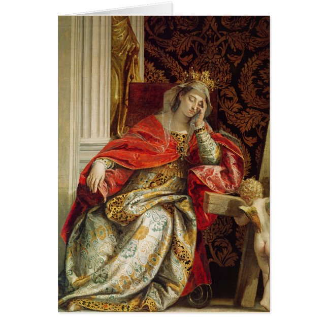 Porträtt av Saint Helena Hälsningskort (Framsidan)