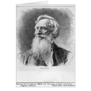 Porträtt av Samuel Morse Hälsningskort