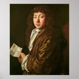 Porträtt av Samuel Pepys 1666 Poster
