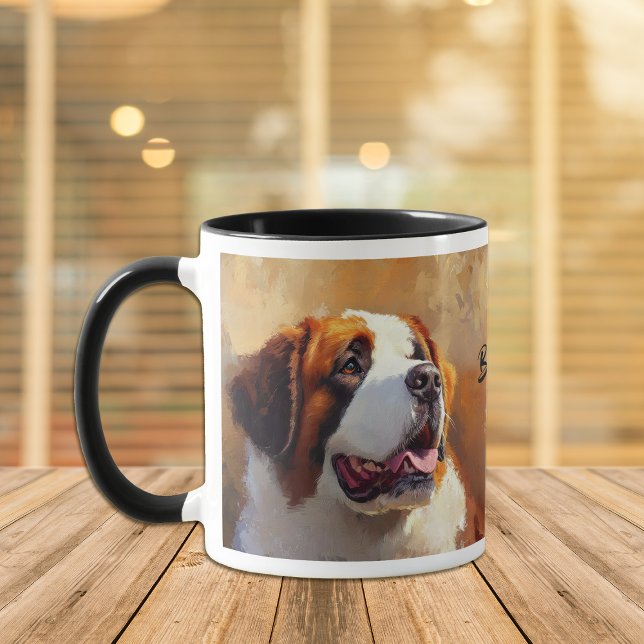 Porträtt av sankt bernhardshund mugg (Skapare uppladdad)