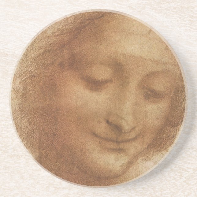 Porträtt av Sankta Anna av Leonardo da Vinci Underlägg (Framsidan)