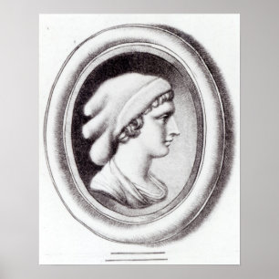 Porträtt av Sappho Poster