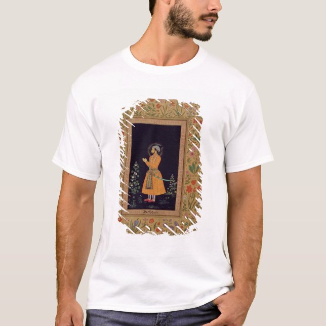 Porträtt av schahen Jahan (1592-1666) Mughal, T-shirt (Framsida)