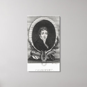 Porträtt av Sebastian-Roch Nicolas Canvastryck