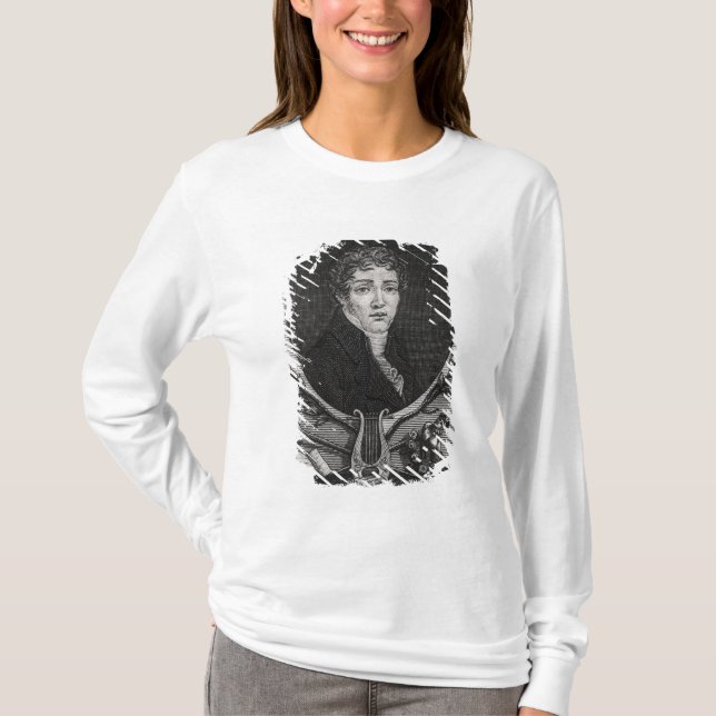 Porträtt av Sebastian-Roch Nicolas T Shirt (Framsida)