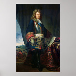 Porträtt av Sebastien le Prestre de Vauban Poster
