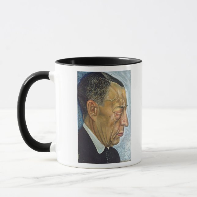 Porträtt av Sergey Rakhmaninov 1930 Mugg (Vänster)