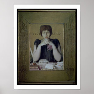 Porträtt av Severine (Caroline Remy) (1855-1929)  Poster