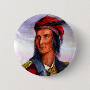 Porträtt av Shawnee Chief Tecumseh Knapp