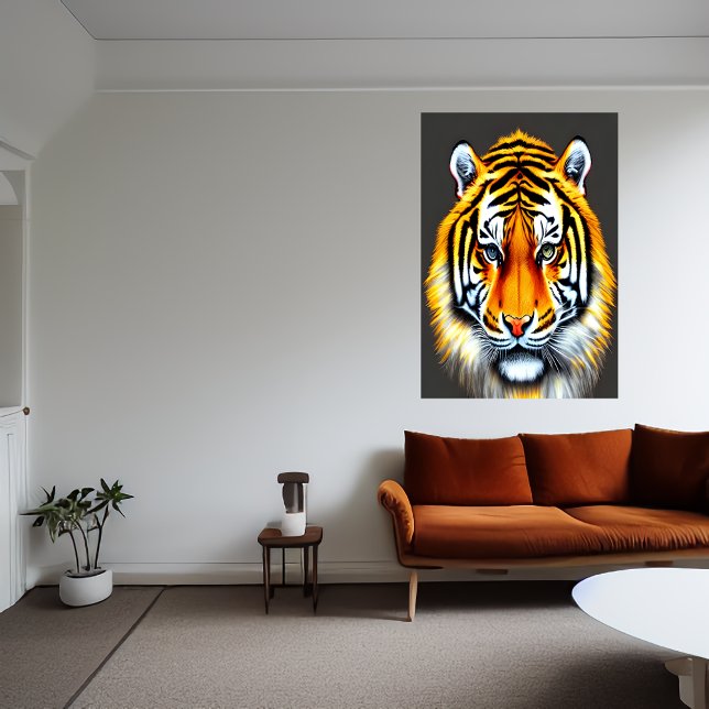 Porträtt av sibiriska tiger | AI Art Poster (Skapare uppladdad)