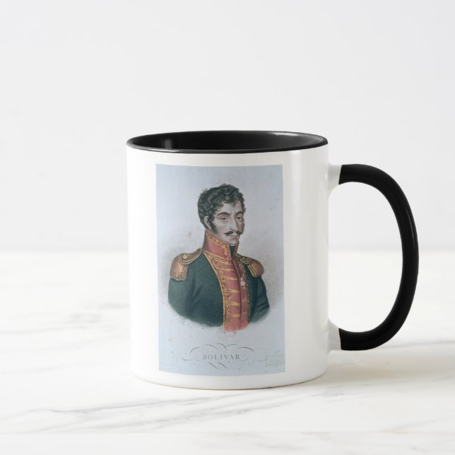 Porträtt av Simon Bolivar Mugg (Höger)
