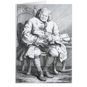 Porträtt av Simon Fraser, Lord Lovat Hälsningskort