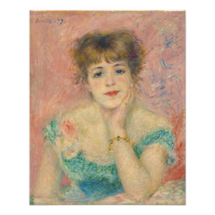Porträtt av skådespelerskan Jeanne Samary, Auguste Fototryck