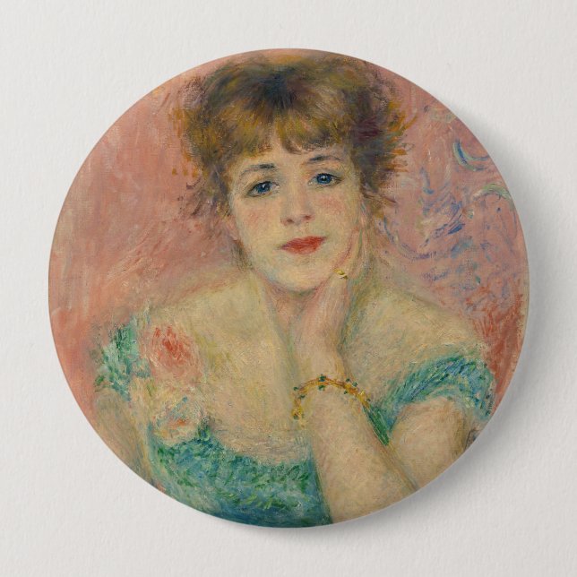 Porträtt av skådespelerskan Jeanne Samary, Auguste Knapp (Framsida)
