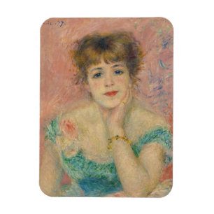 Porträtt av skådespelerskan Jeanne Samary, Auguste Magnet