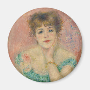 Porträtt av skådespelerskan Jeanne Samary, Auguste Magnet