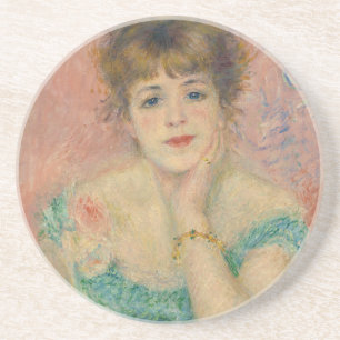 Porträtt av skådespelerskan Jeanne Samary, Auguste Underlägg