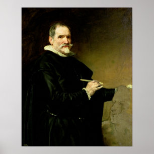 Porträtt av skulptören, Juan Martinez Poster