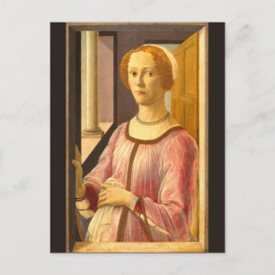 Porträtt av Smeralda Bandinelli av Botticelli Vykort