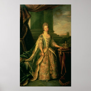 Porträtt av Sophie Charlotte Poster