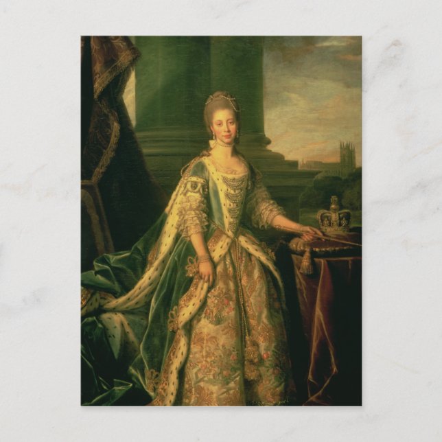 Porträtt av Sophie Charlotte Vykort (Framsida)