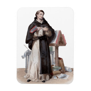 Porträtt av St Bernard de Clairvaux Magnet