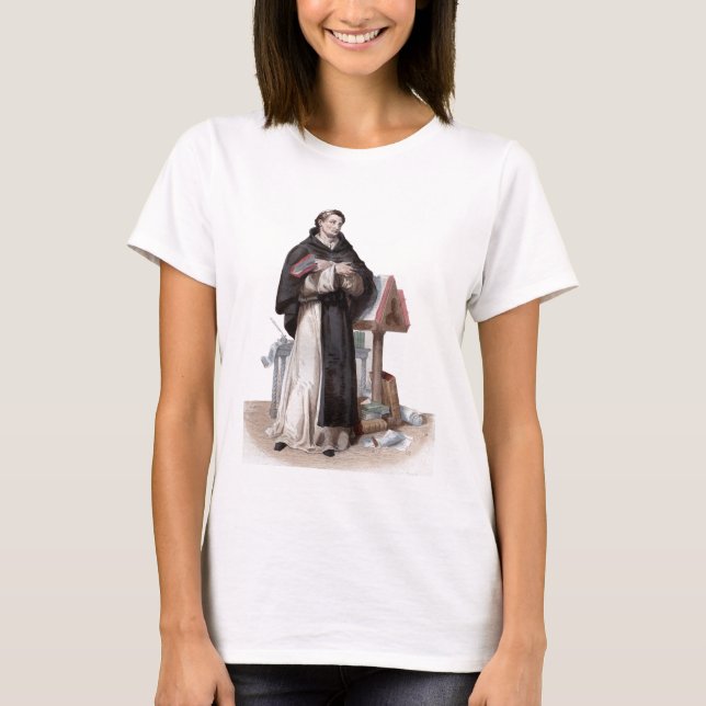 Porträtt av St Bernard de Clairvaux T Shirt (Framsida)
