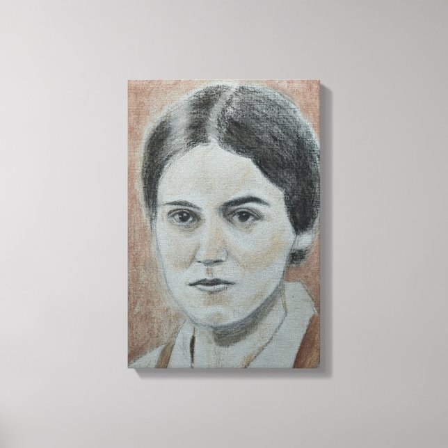 Porträtt av St. Edith Stein Canvastryck (Framsida)