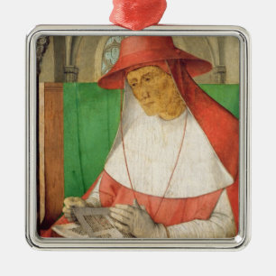 Porträtt av St Jerome c.1475 Julgransprydnad Metall