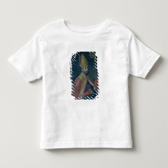 Porträtt av St Nicholas, 1700 (olja på kanfas) Tee Shirt (Framsida)