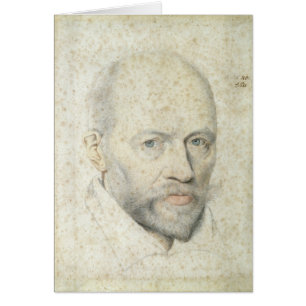 Porträtt av St. Vincent de Paul Hälsningskort