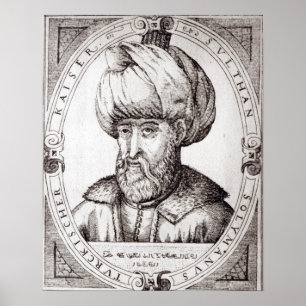 Porträtt av Suleiman det storartat Poster