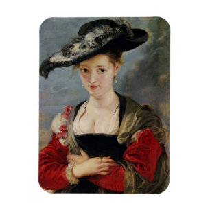 Porträtt av Susanna Lunden (?) (den Le Chapeau de Magnet