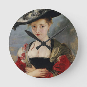 Porträtt av Susanna Lunden (?) (den Le Chapeau de Rund Klocka
