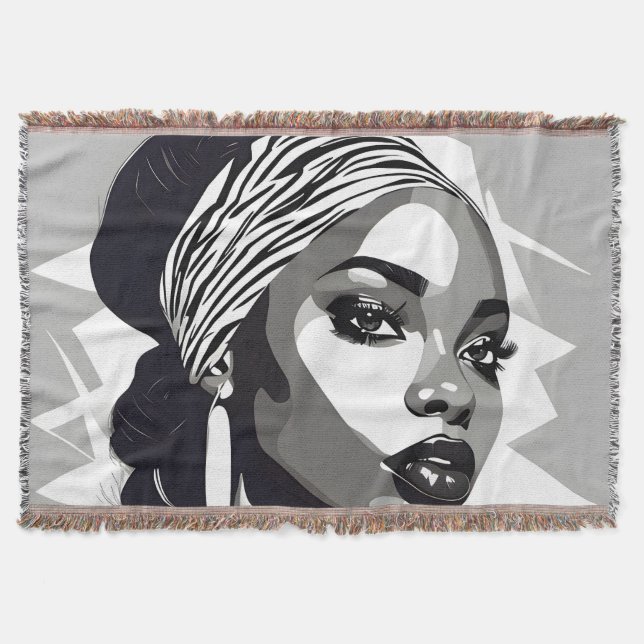 Porträtt av svarta kvinnor filt (Framsidan)