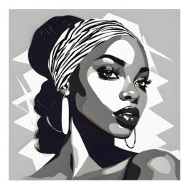 Porträtt av svarta kvinnor fototryck